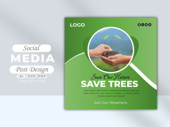 Download Saving Nature Social Media Post - Social media post Collection