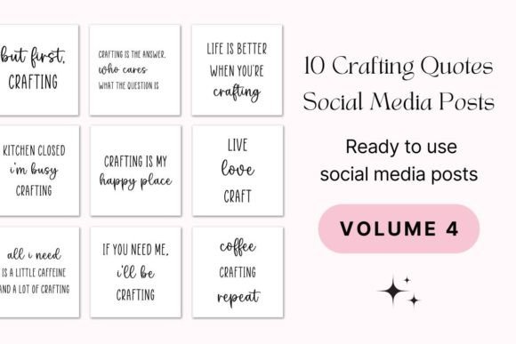 Download 10 Crafting Quotes Social Media Posts - Social media post Collection