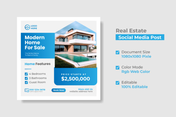 Download Real Estate Social Media Post and Web - Social media post Collection