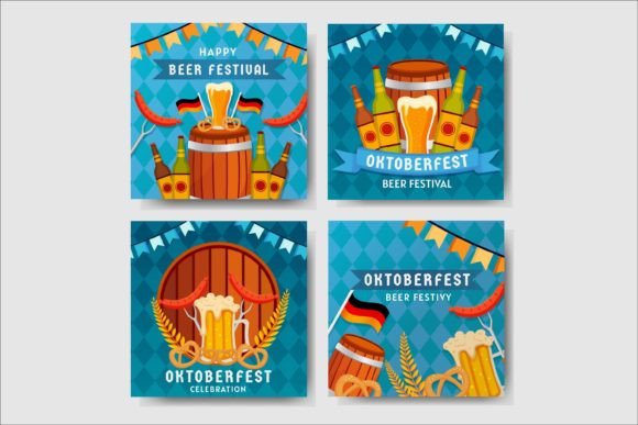 Download Oktoberfest Social Media Post Design - Social media post Collection