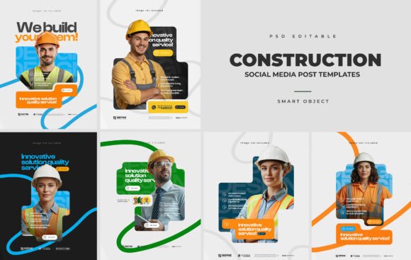 Download Construction Social Media Post Design - Social media post Collection